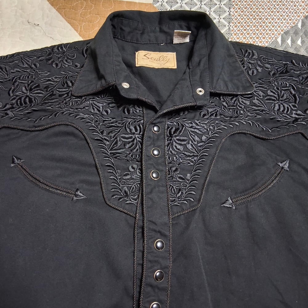 Scully Men's Black Western Shirt